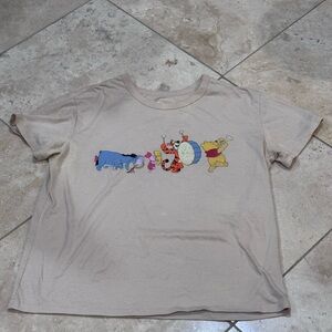 Disney Beige T-Shirt with Winnie the Pooh Print